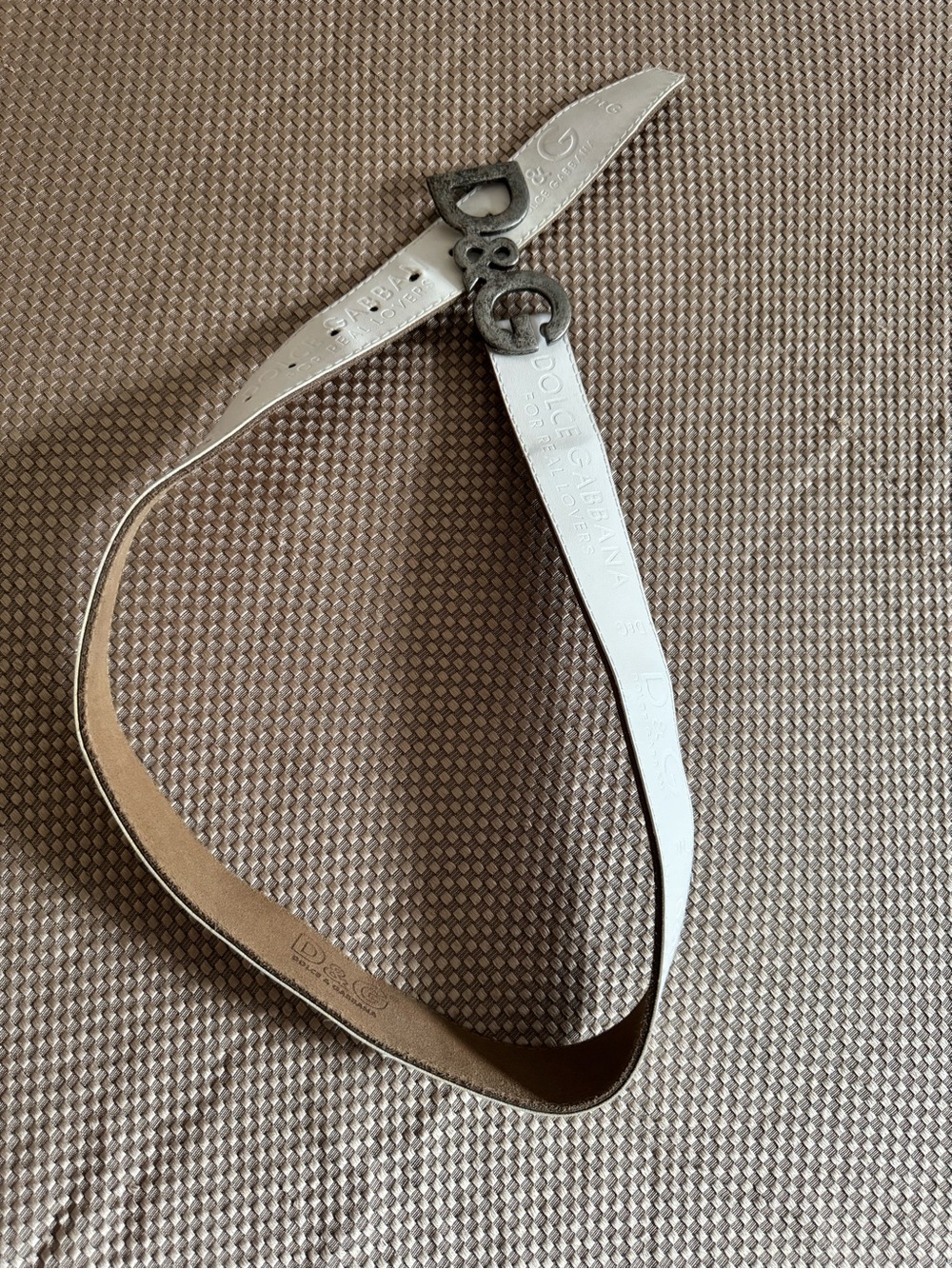Vintage D&G Dolce & Gabbana "For Real Lovers" Belt